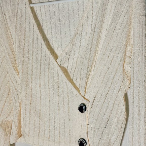 Sheer long-sleeve blouse - Picture 5 of 5